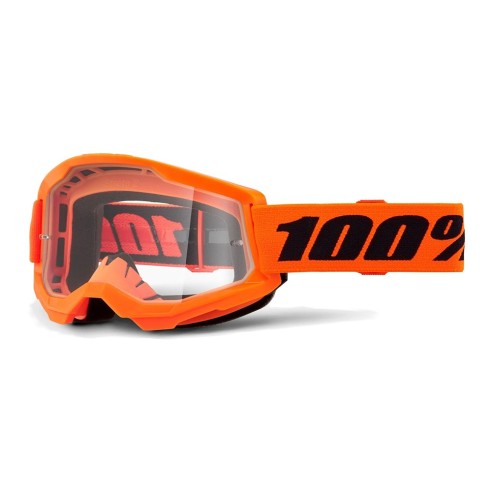 Maschera cross 100% Strata 2 Neon Orange da Canella Moto