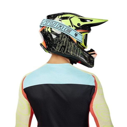 Maschera Fuoristrada Fox VUE Elevated  LE - Vivid Light Blue