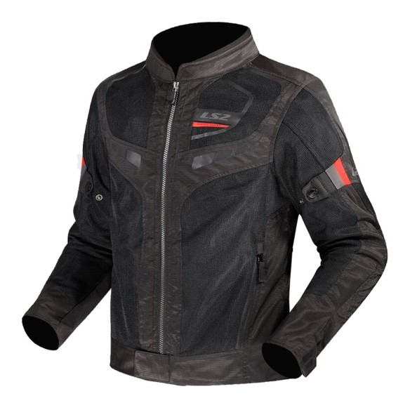 Giacca estiva LS2 Garda Air - Black/Red in vendita da Canella  Moto