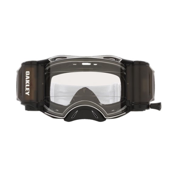 Maschera Mx Oakley Airbrake Tuff Blocks White - W Clear Roll Off da Canella motoabbigliamento