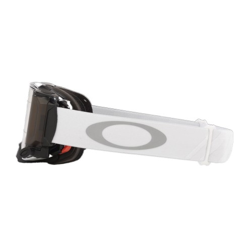 Maschera Mx Oakley Airbrake Tuff Blocks White - W Clear Roll Off da Canella motoabbigliamento