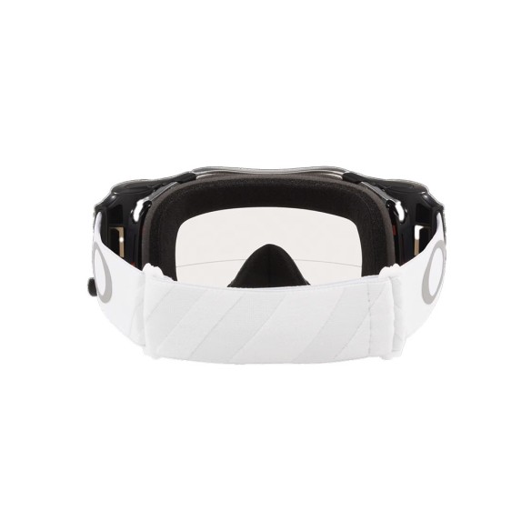 Maschera Mx Oakley Airbrake Tuff Blocks White - W Clear Roll Off da Canella motoabbigliamento