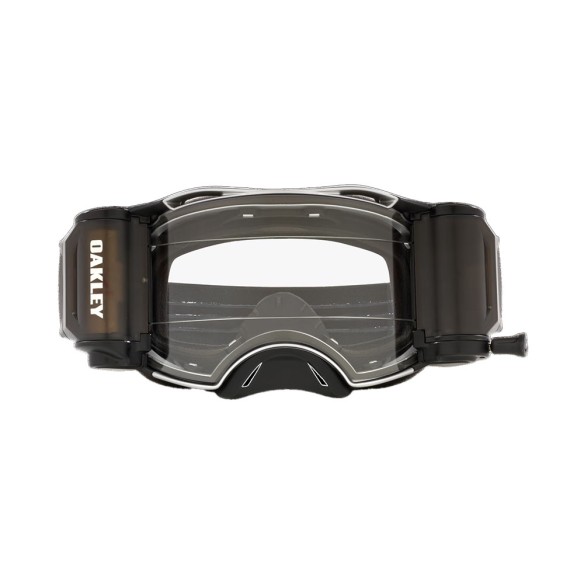Maschera Oakley Airbrake Tuff Blocks Black G.Metal - W Clear Roll Off da Canella motoabbigliamento