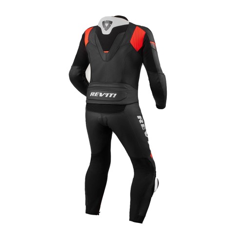 Tuta in pelle divisibile Rev'It Argon 2 Combi - Black/Neon Red in vendita da Canella Moto Abbigliamento