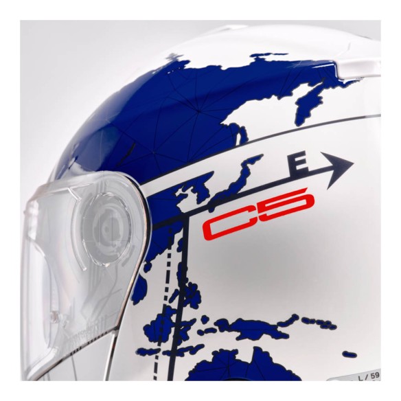 Casco modulare made in Germany Schubert C5 Globe - Blue