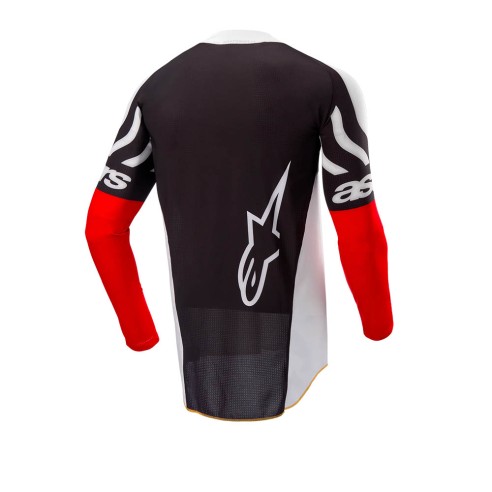 Maglia Alpinestars Techstar Deep LS - Maglia - Blk/Wht/High Red
