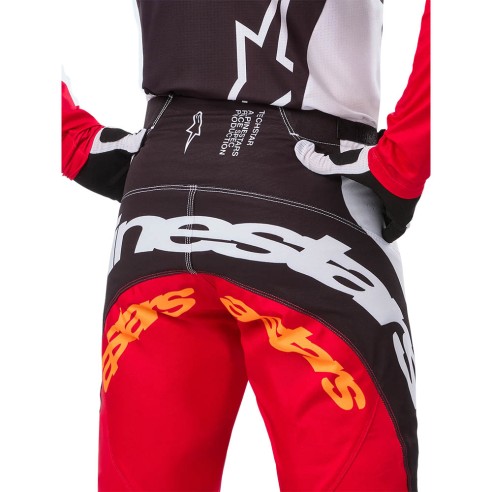 Pantalone Alpinestars Techstar Deep LE - Pant - Blk/Wht/High Red
