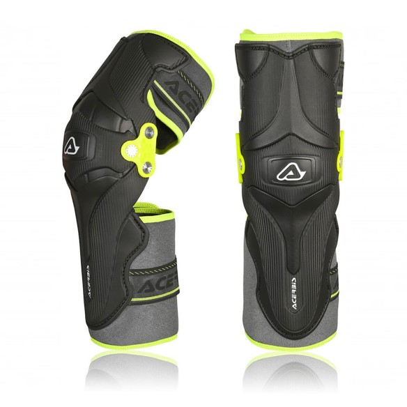 Ginocchiera fuoristrada Acerbis X-strong - Black/Yellow