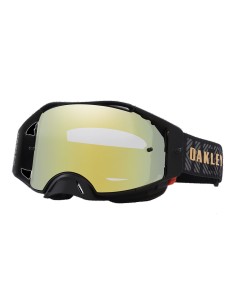 Maschera fuoristrada Oakley Airbrake MX Hairlings Sign - W/24K Iridium in vendita da Canella
