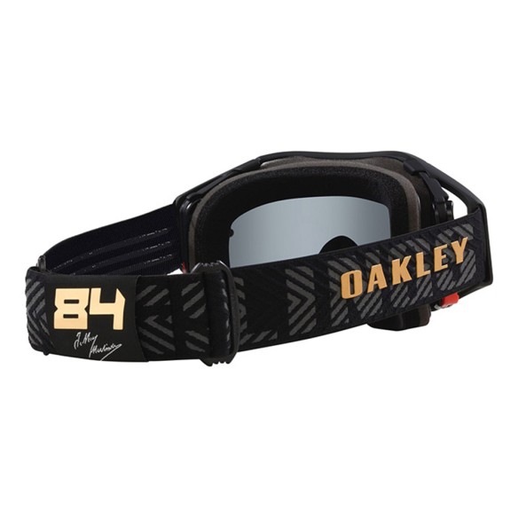 Maschera fuoristrada Oakley Airbrake MX Hairlings Sign - W/24K Iridium in vendita da Canella