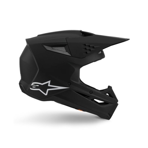 Casco integrale Alpinestars S-M3 nero opaco. Design sportivo, calotta leggera, comfort elevato. Omologato ECE 22.06.