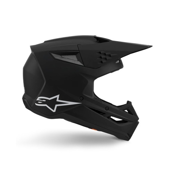 Casco integrale Alpinestars S-M3 nero opaco. Design sportivo, calotta leggera, comfort elevato. Omologato ECE 22.06.