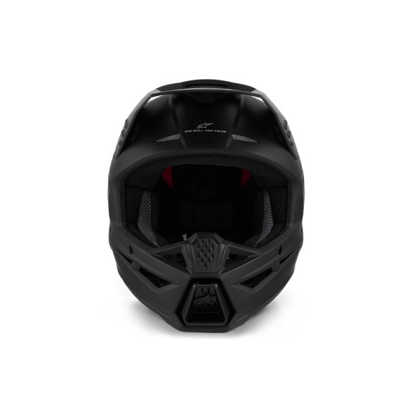 Casco integrale Alpinestars S-M3 nero opaco. Design sportivo, calotta leggera, comfort elevato. Omologato ECE 22.06.