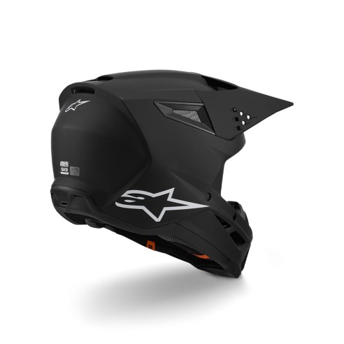 Casco integrale Alpinestars S-M3 nero opaco. Design sportivo, calotta leggera, comfort elevato. Omologato ECE 22.06.