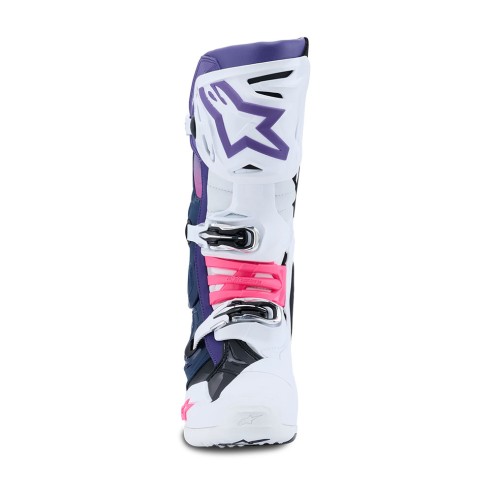 Alpinestars Tech 10 Wht/Vt/Nybl/Pkfl | Stivali MX Pro