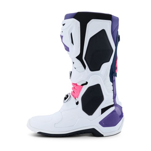 Alpinestars Tech 10 Wht/Vt/Nybl/Pkfl | Stivali MX Pro