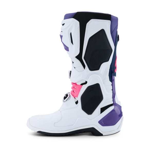 Alpinestars Tech 10 Wht/Vt/Nybl/Pkfl | Stivali MX Pro
