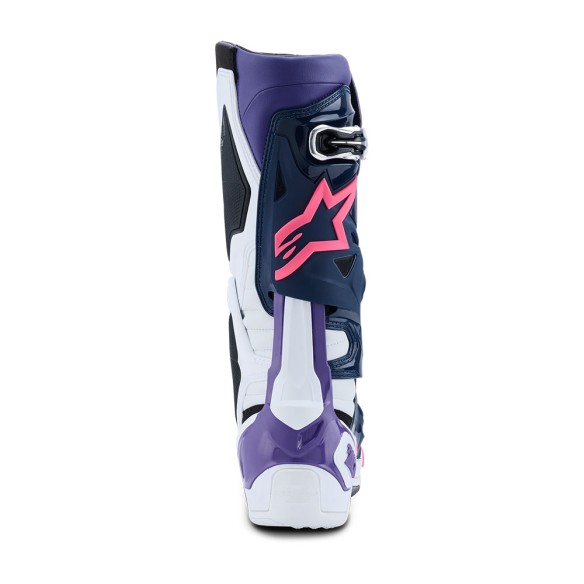 Alpinestars Tech 10 Wht/Vt/Nybl/Pkfl | Stivali MX Pro