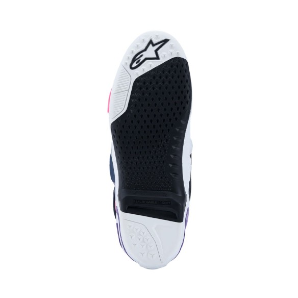 Alpinestars Tech 10 Wht/Vt/Nybl/Pkfl | Stivali MX Pro