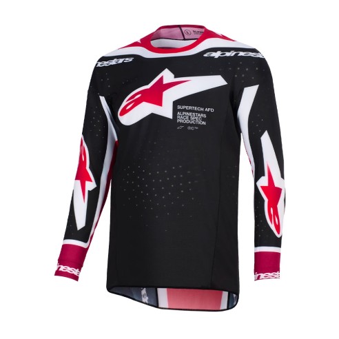 Maglia Alpinestars Supertech AFD Vista | Black/Red/White