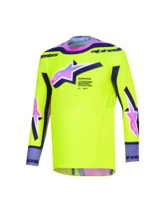 Maglia Alpinestars Supertech Vista | Yellow/Purple/Black