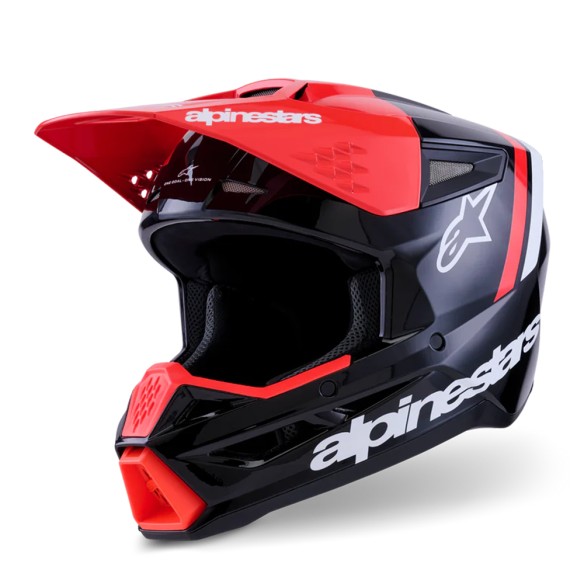 Casco integrale Alpinestars S-M3 Radium. Design sportivo, calotta leggera, comfort elevato. Omologato ECE 22.06.