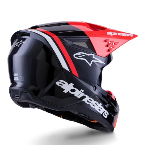 Casco integrale Alpinestars S-M3 Radium. Design sportivo, calotta leggera, comfort elevato. Omologato ECE 22.06.