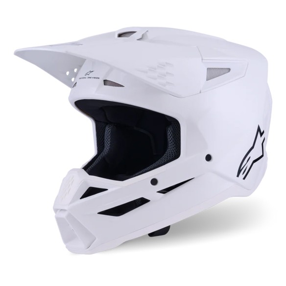 Casco integrale Alpinestars S-M3 White. Design sportivo, calotta leggera, comfort elevato. Omologato ECE 22.06.