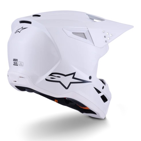 Casco integrale Alpinestars S-M3 White. Design sportivo, calotta leggera, comfort elevato. Omologato ECE 22.06.