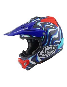 Casco Arai MX-V Evo Stream - Blue in vendita da Canella Moto