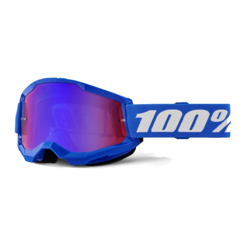 Maschera cross 100% Strata 2 specchiata da Canella Motoabbigliamento