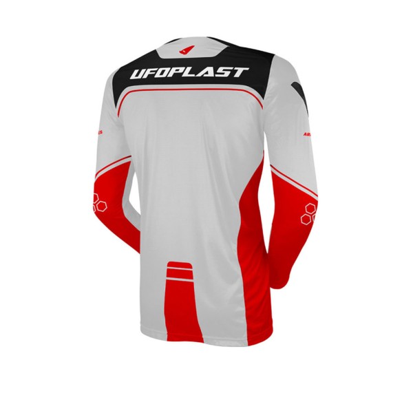 Maglia UFO Ares Grigio/Rosso – Stretch Fit | Canella Moto