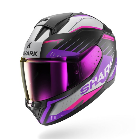 Casco Shark Ridill 2 Bersek Matt Blk/Violet/Violet da Canella