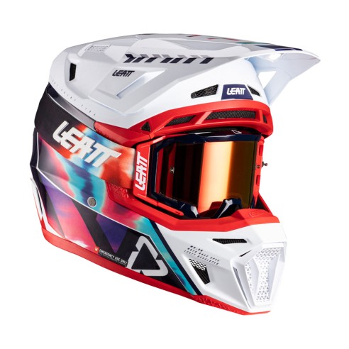 Leatt Moto 8.5 Kit Royal Blue/Red | Canella Moto