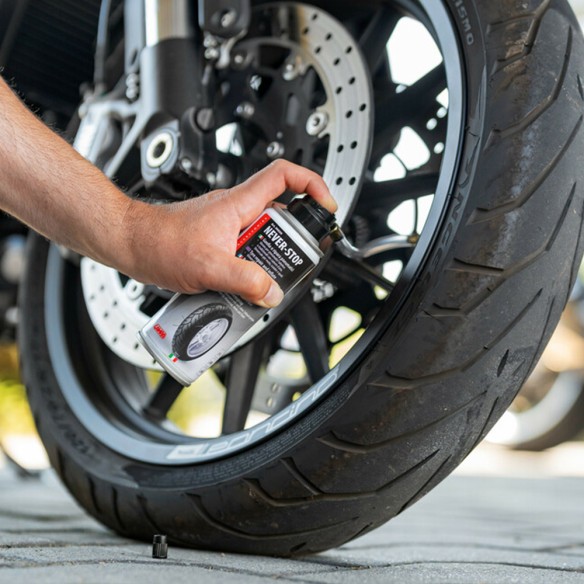 Spray gonfia e ripara pneumatici moto – Never Stop 200 ml