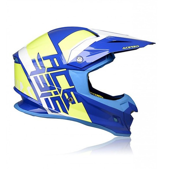 Acerbis Profile 4.0 – Casco Cross Enduro Blu/Fluo Yellow | Canella Moto