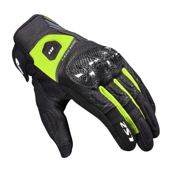 Guanti LS2 Atom – Estivi in pelle traforata con nocche in carbonio da Canella Moto