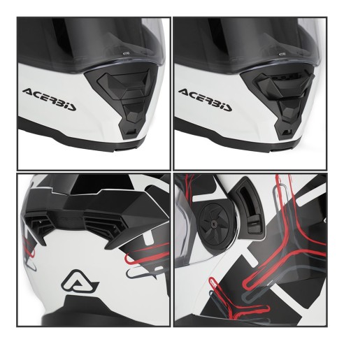 Casco modulare Acerbis Rider P/J ECE 22-06 | Canella Moto