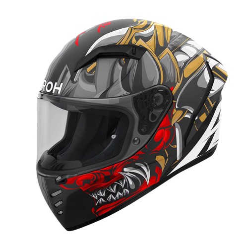 Casco Airoh Connor Samurai Matt – Integrale Stradale | CanellaMoto.it
