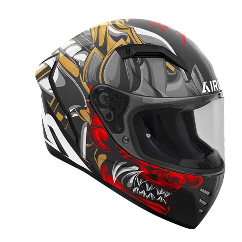Casco Airoh Connor Samurai Matt – Integrale Stradale | CanellaMoto.it