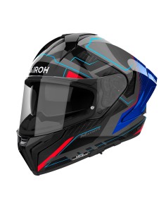 Casco Integrale Airoh Matryx Rocket Blue/Red Gloss – Touring & Strada | CanellaMoto.it