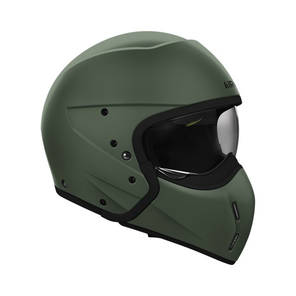 Casco Airoh J‑110 Color Military Green Matt – Modulabile 2‑in‑1 | CanellaMoto.it