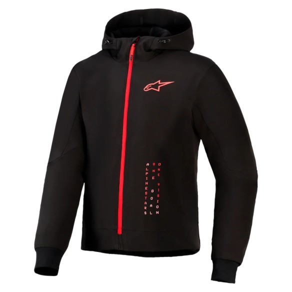 Felpa Alpinestars Radium Tech Hoodie Black/Red – Lifestyle Moto | CanellaMoto.it