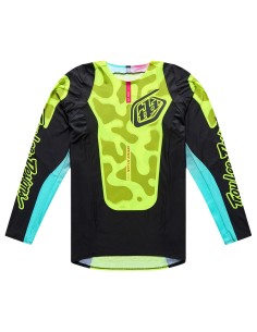 Troy Lee Designs SE Pro Myth Black Flo Yellow | CanellaMoto