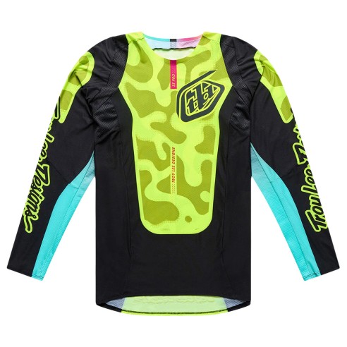 Troy Lee Designs SE Pro Myth Black Flo Yellow | CanellaMoto