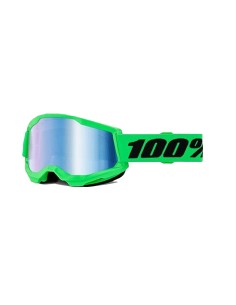 Maschera Motocross 100% Strata 2 Blue Mirror