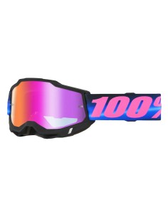 Maschera Motocross 100% Accuri 2 Superdome Red Mirror