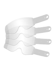 Tear-off Shot Rocket Kid 2.0 (10 pezzi), progettati per offrire visione sempre pulita e protezione della lente durante la guida