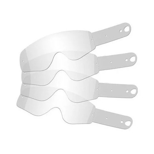 Tear-off Shot Rocket Kid 2.0 (10 pezzi), progettati per offrire visione sempre pulita e protezione della lente durante la guida