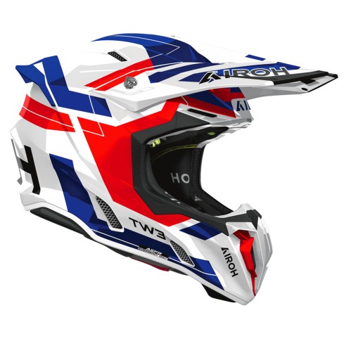 Casco Motocross Airoh Twist 3 Dynasty Red Blue Gloss | Canella Moto